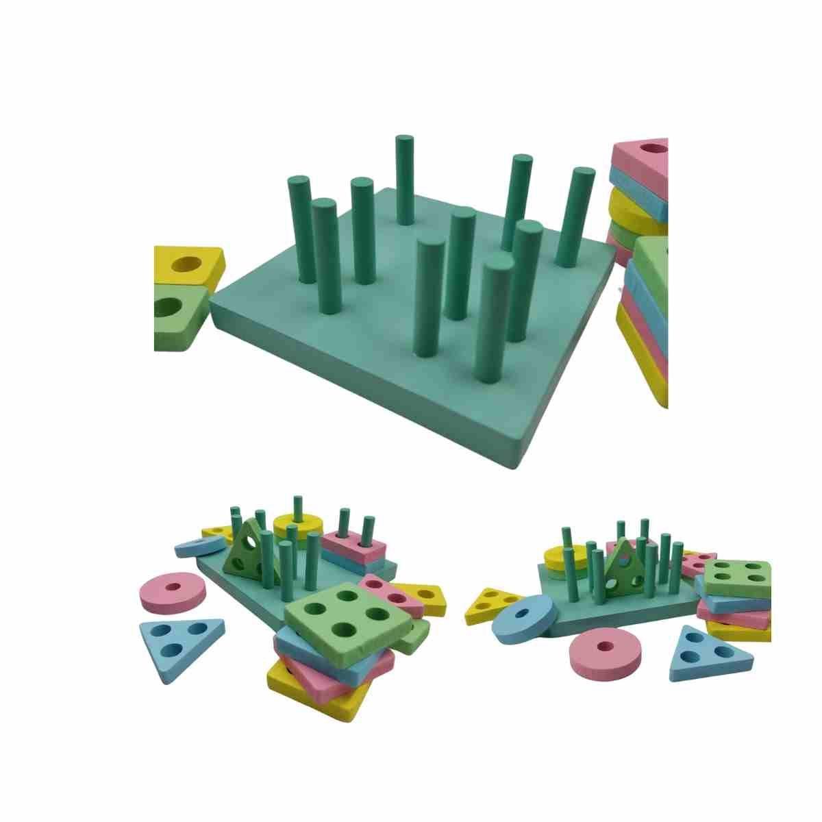 Juego Didáctico De Madera Educativo Para Bebes -4