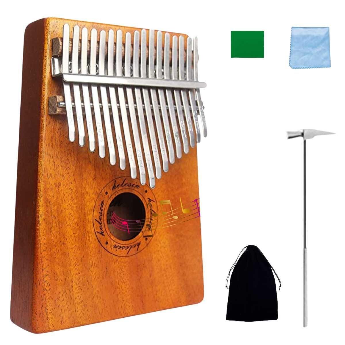 Kalimba Instrumento Musical De 17 Tono De Madera-0