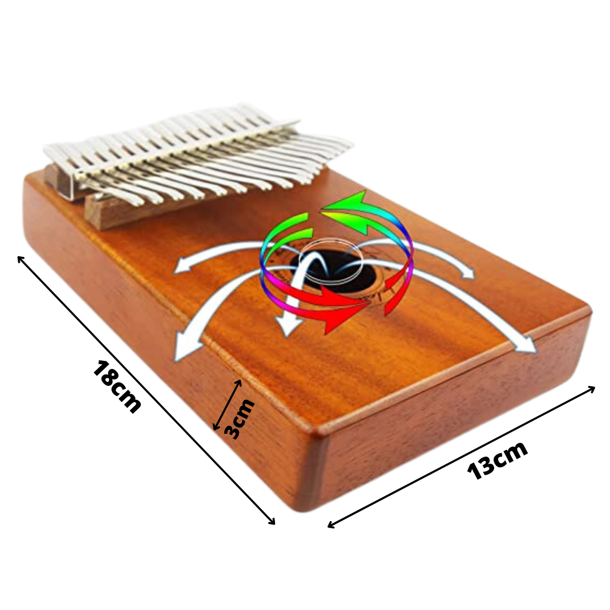 Kalimba Instrumento Musical De 17 Tono De Madera-1