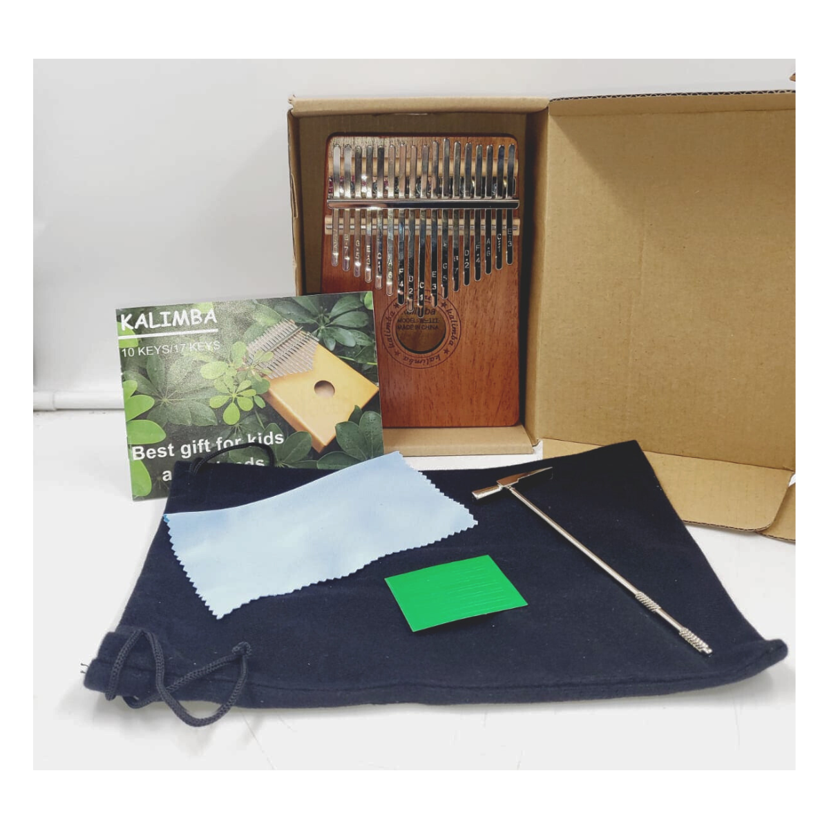 Kalimba Instrumento Musical De 17 Tono De Madera-3