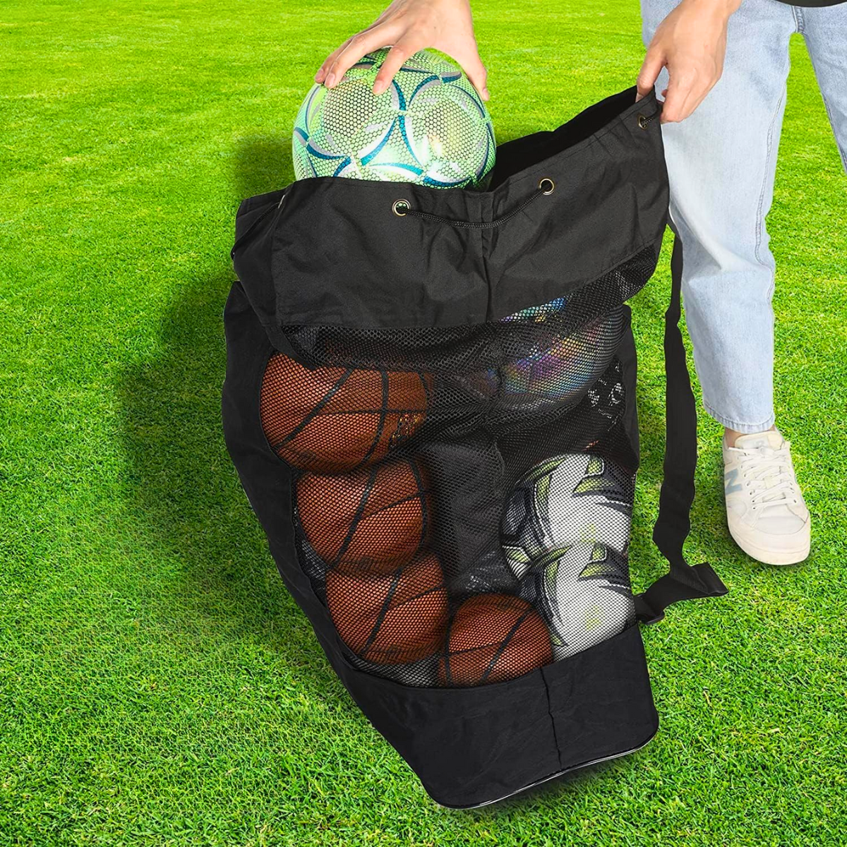 Bolso Mochila Traslado De 15 Balones Porta Balonera Deporte-4
