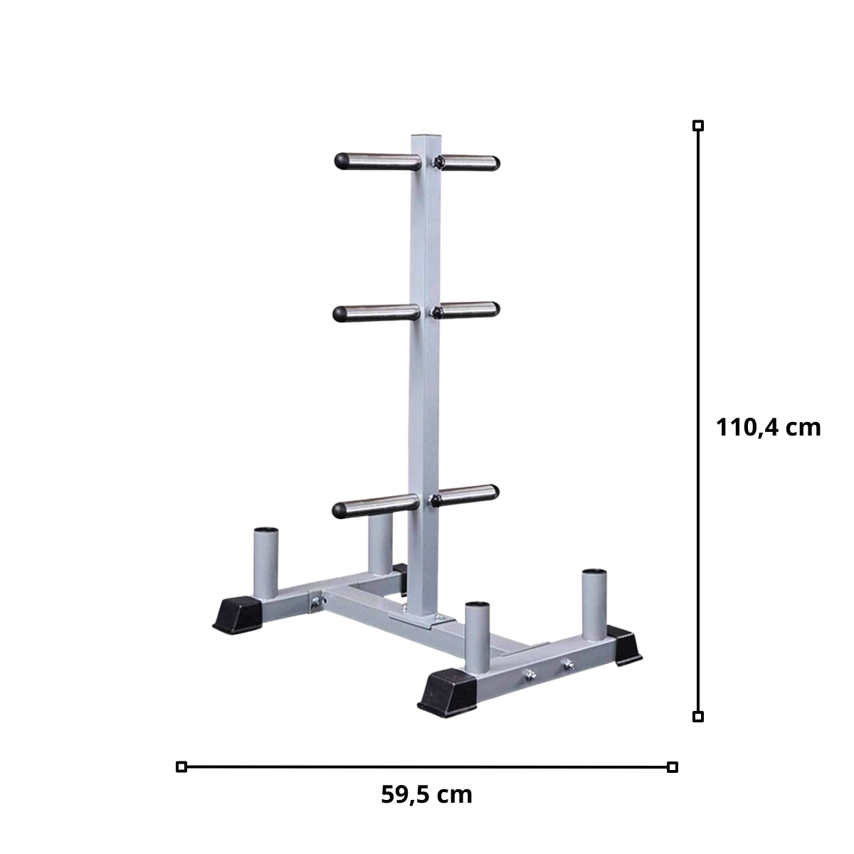 Rack Soporte Para Discos Y 4 Barra Olímpica Vertical-1