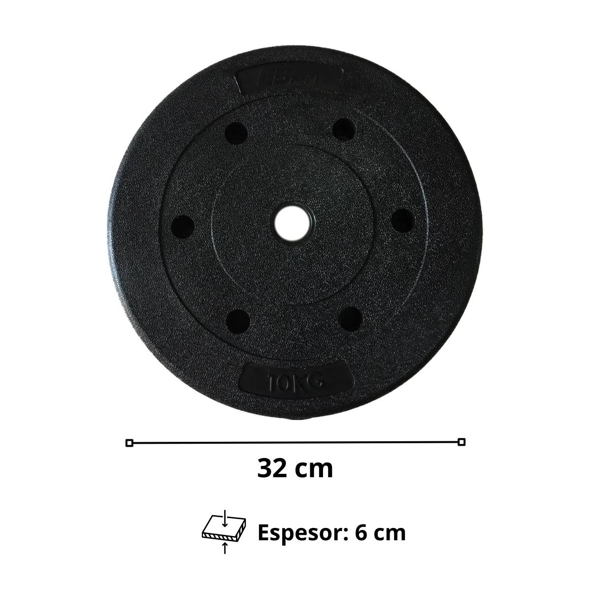 Mancuerna Barra Cromada + Discos Pvc 20 Kg-2