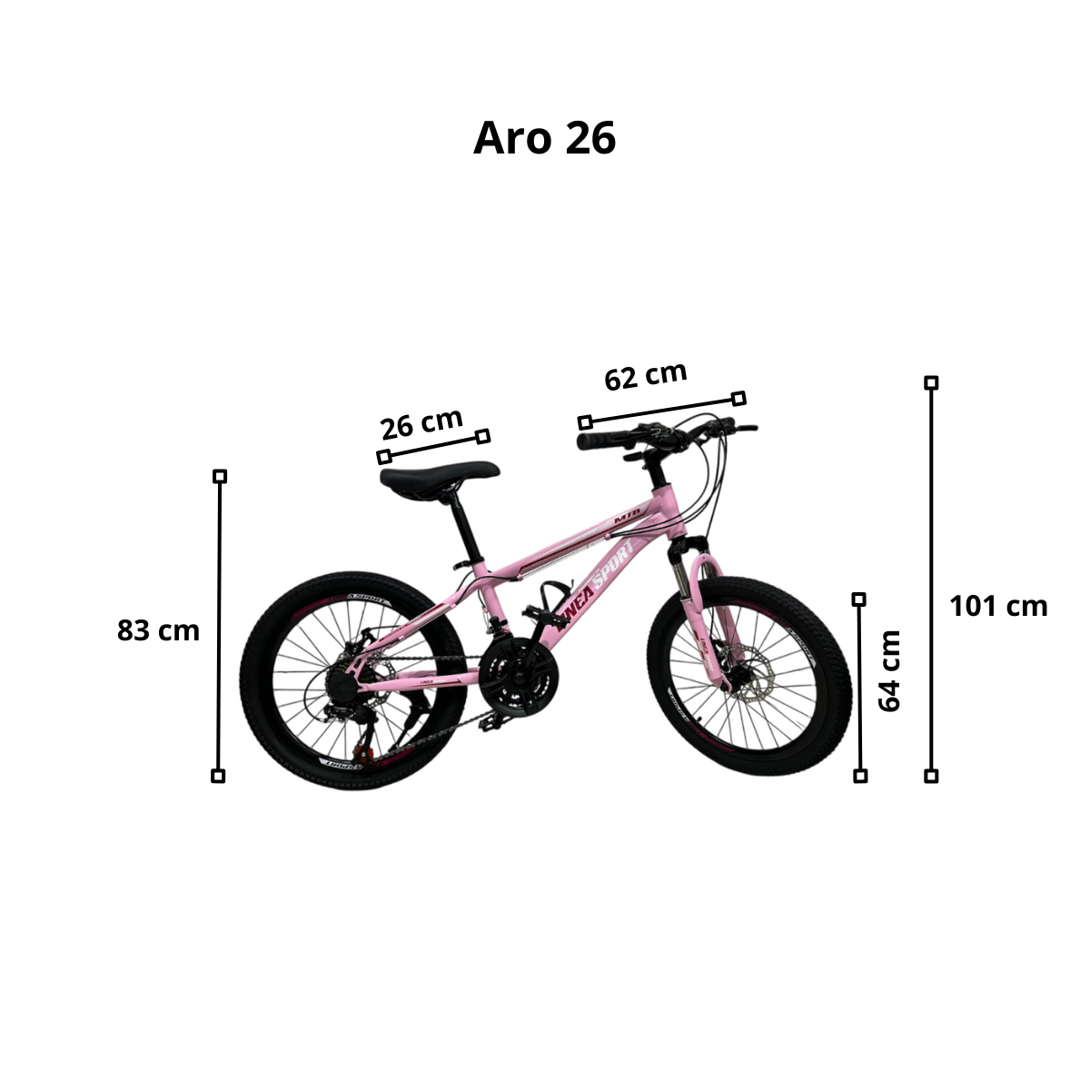Bicicleta Aro 26" Con Cambio Para Niños-1