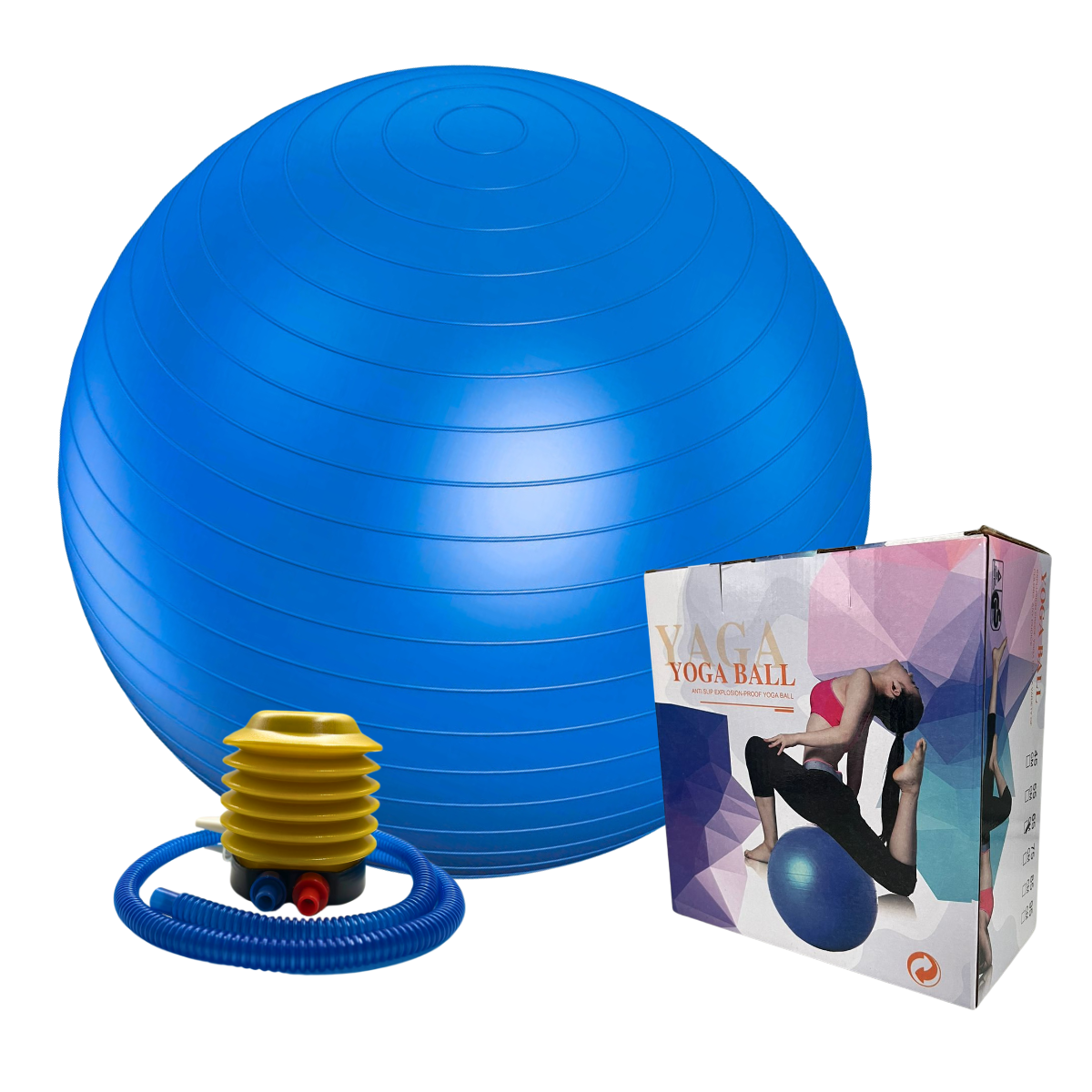 Pelota Lisa de Pilates 85 cm + Inflador-0