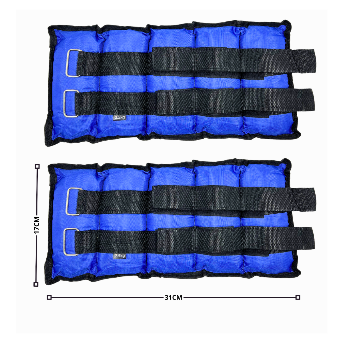 Par De Pesas Tobillera Y Muñeca 2,5kg C/u (total 5kg El Par)-1