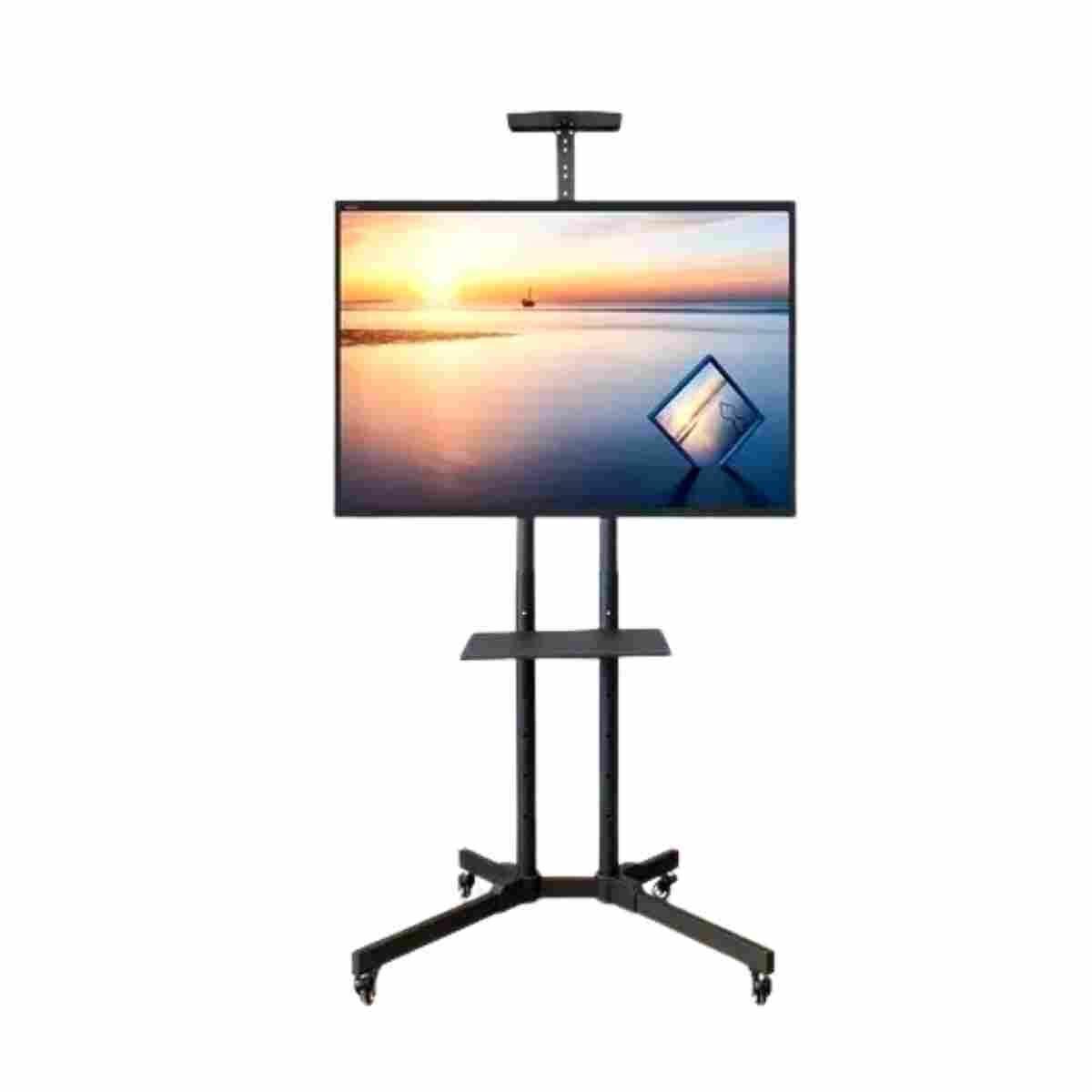 Rack Soporte Con Ruedas Stand De Tv Móvil 32 A 70 Negro-0