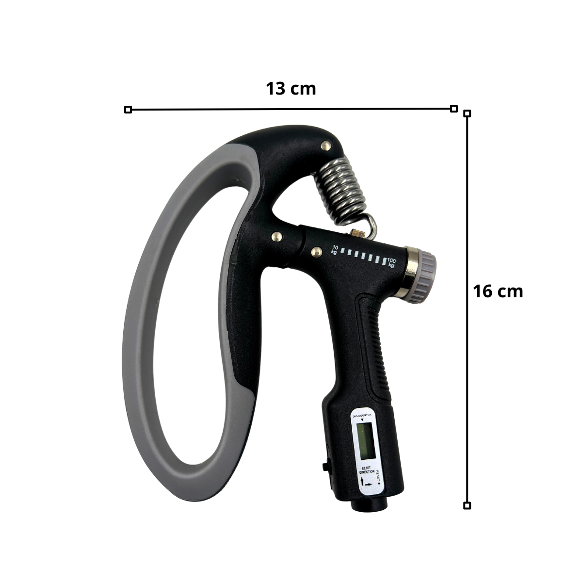 Ejercitador de mano Hand Grip 10 - 100 kg con contador-1