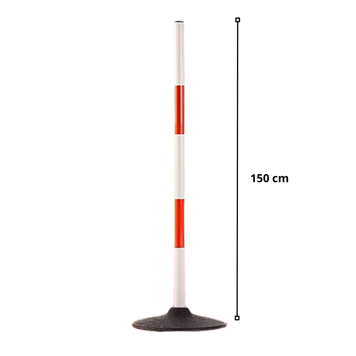 Bastón Slalom 1.5 Mts Con Base Para Deportes O Vial-0