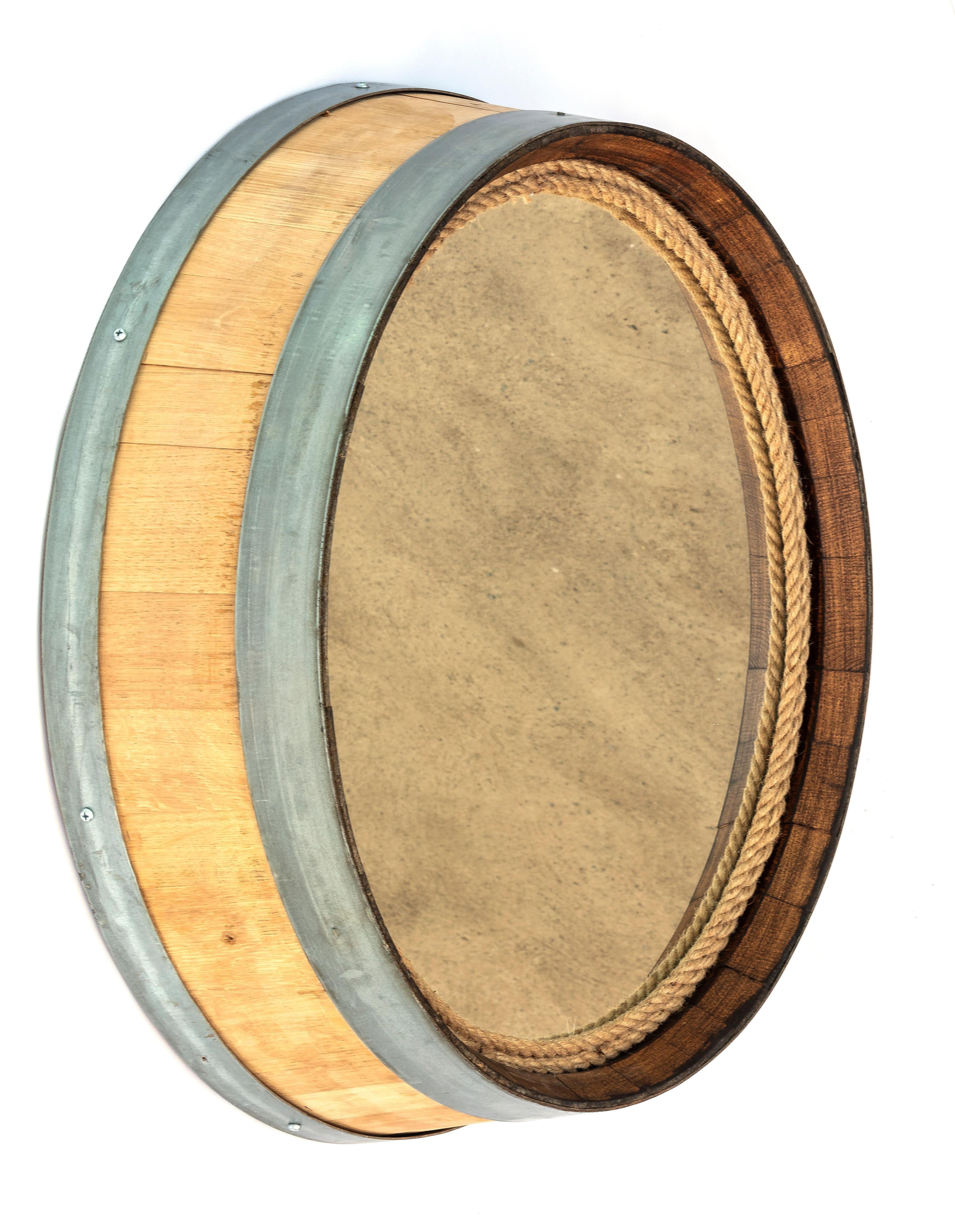 Espejo Barrica Roble -0