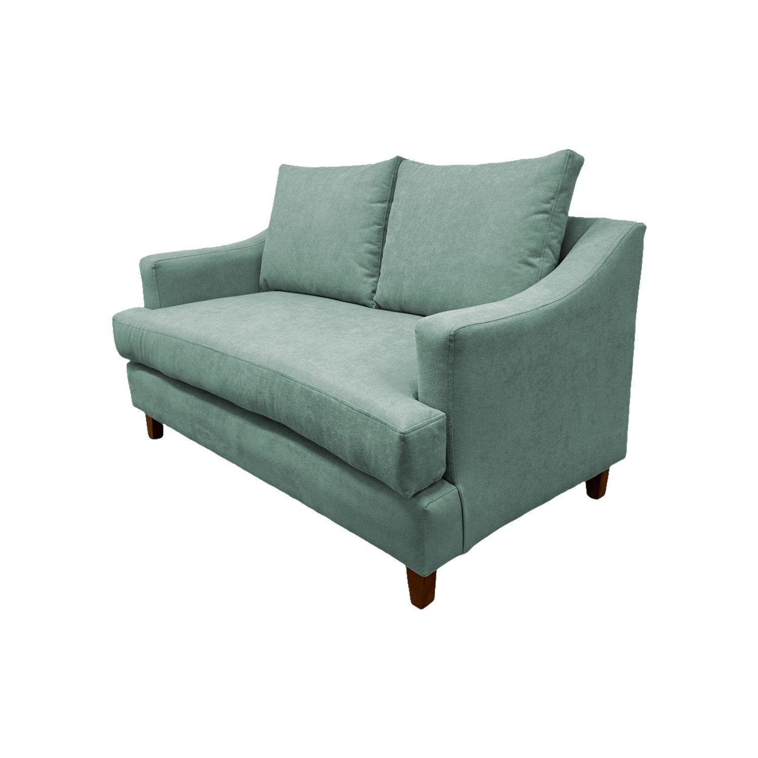 SOFÁ MISTRAL CHENILLE VERDE MENTA 2 CUERPOS -2