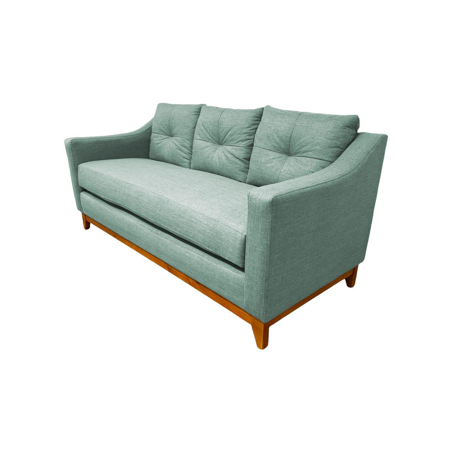 SOFÁ CARRERA CHENILLE VERDE MENTA 3 CUERPOS -4