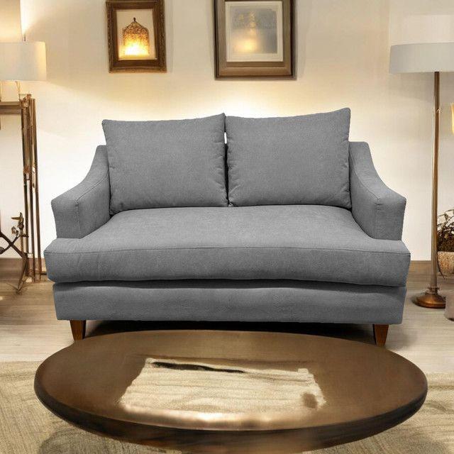 SOFÁ MISTRAL CHENILLE GRIS 2 CUERPOS -2