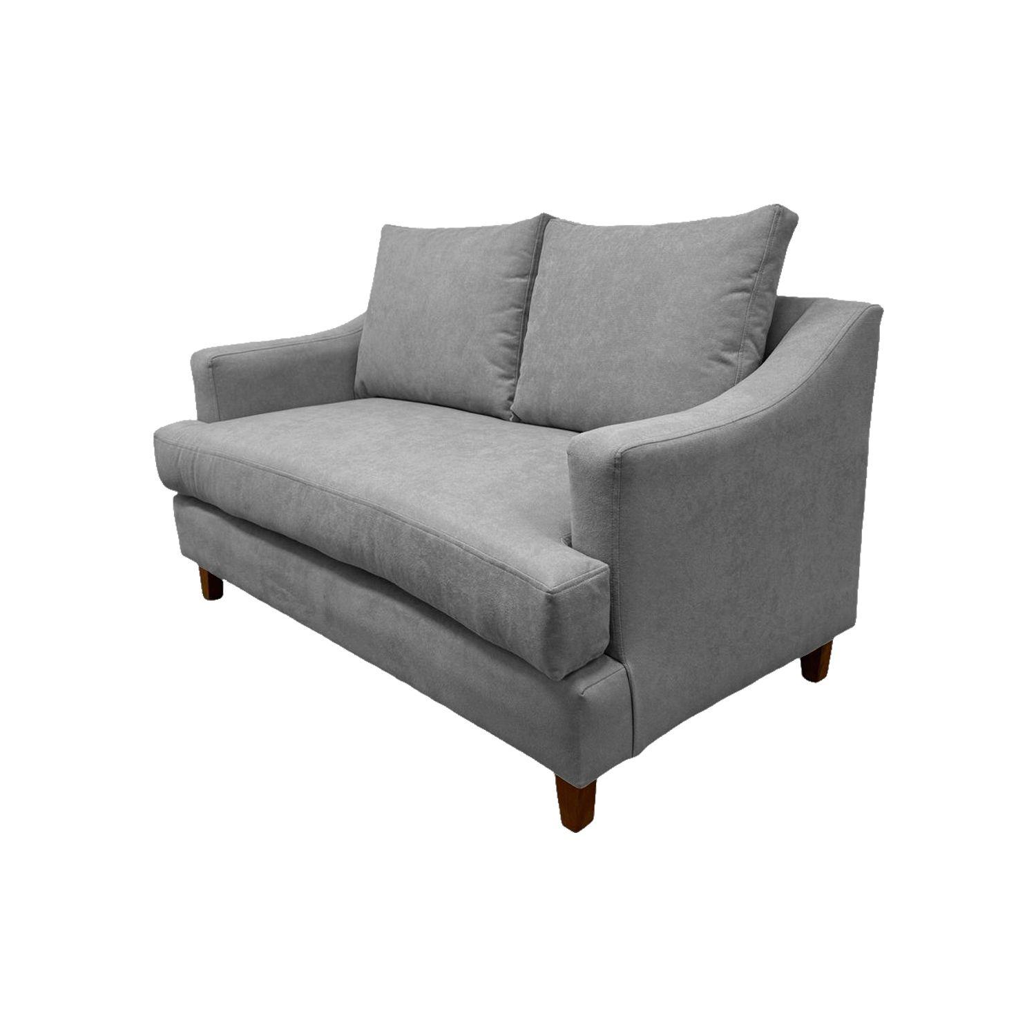 SOFÁ MISTRAL CHENILLE GRIS 2 CUERPOS -4