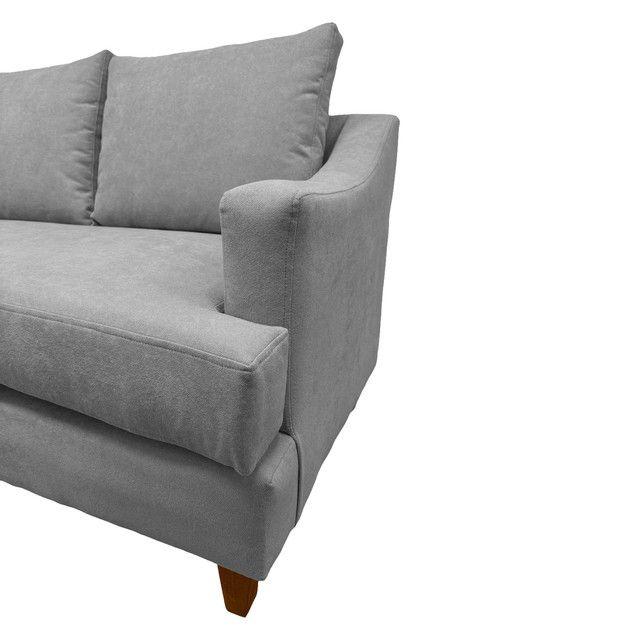 SOFÁ MISTRAL CHENILLE GRIS 2 CUERPOS -5