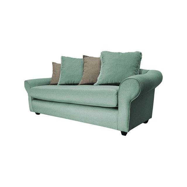 SOFÁ PRAT CHENILLE VERDE MENTA 3 CUERPOS -4