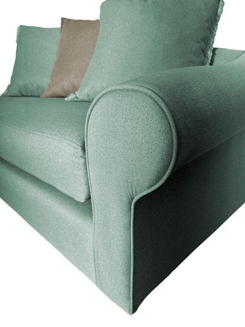 SOFÁ PRAT CHENILLE VERDE MENTA 3 CUERPOS -5