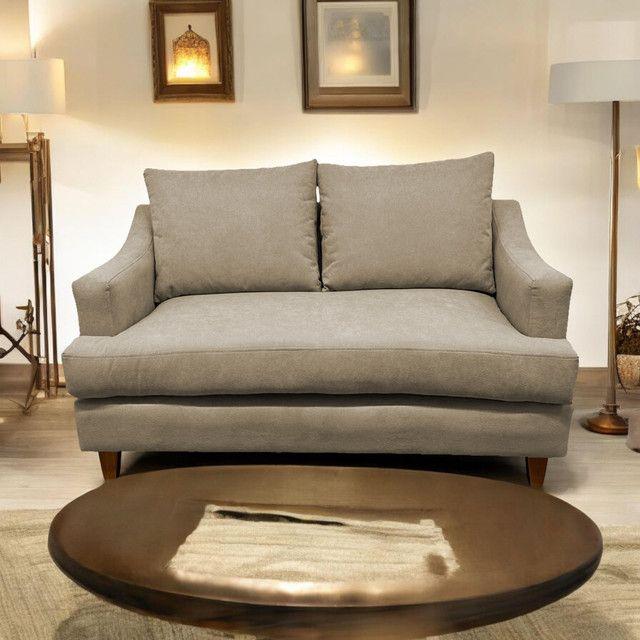 SOFÁ MISTRAL CHENILLE BEIGE 2 CUERPOS -2