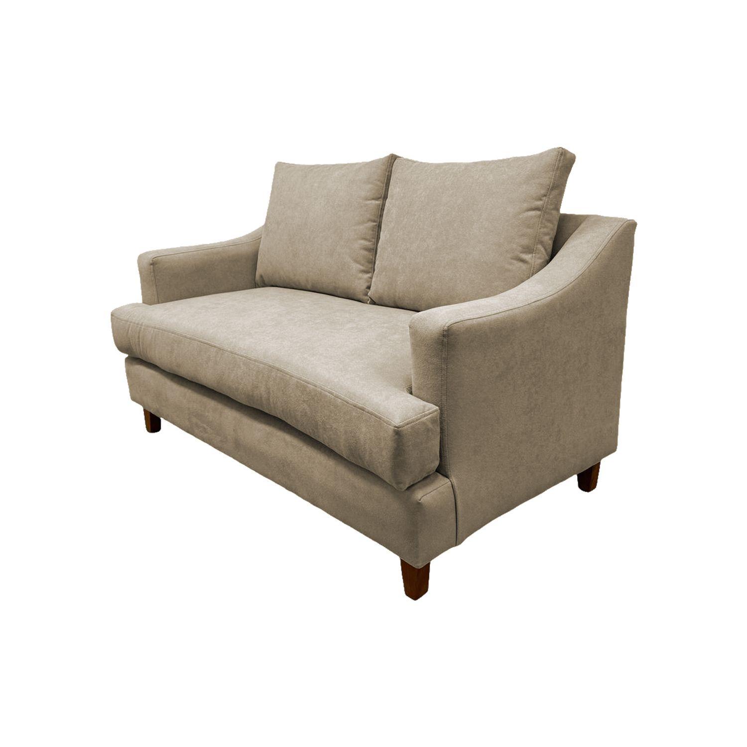 SOFÁ MISTRAL CHENILLE BEIGE 2 CUERPOS -4