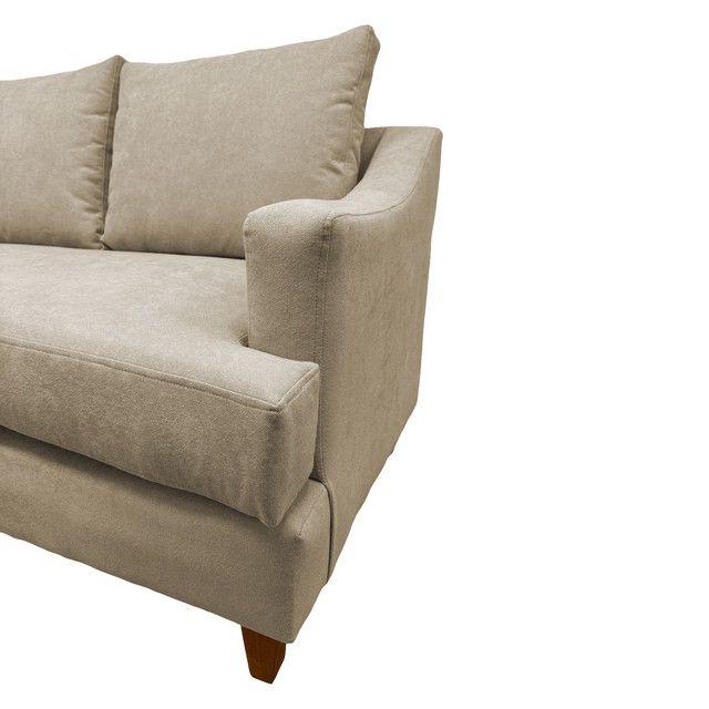 SOFÁ MISTRAL CHENILLE BEIGE 2 CUERPOS -5