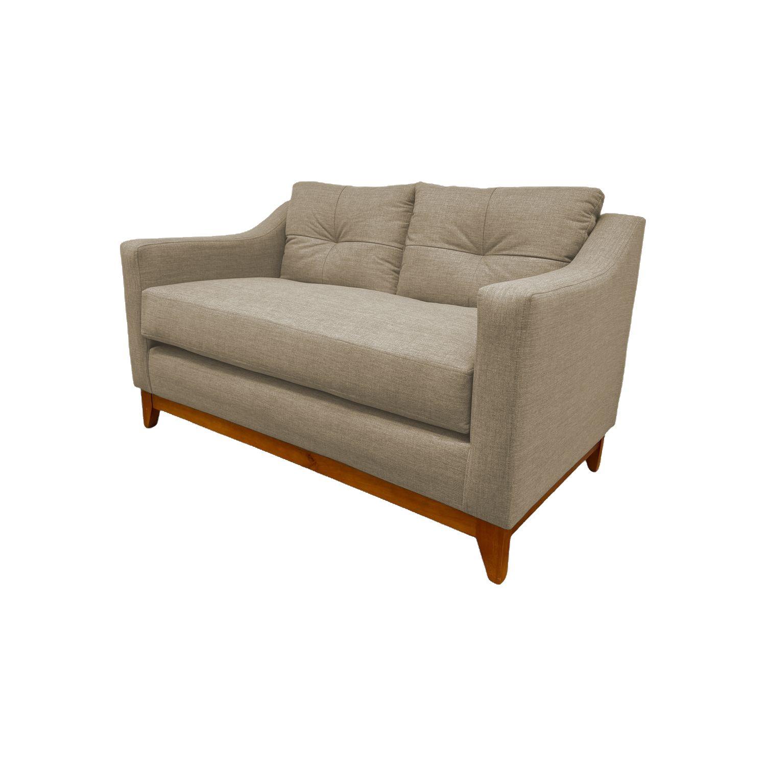 SOFÁ CARRERA CHENILLE BEIGE 2 CUERPOS -4