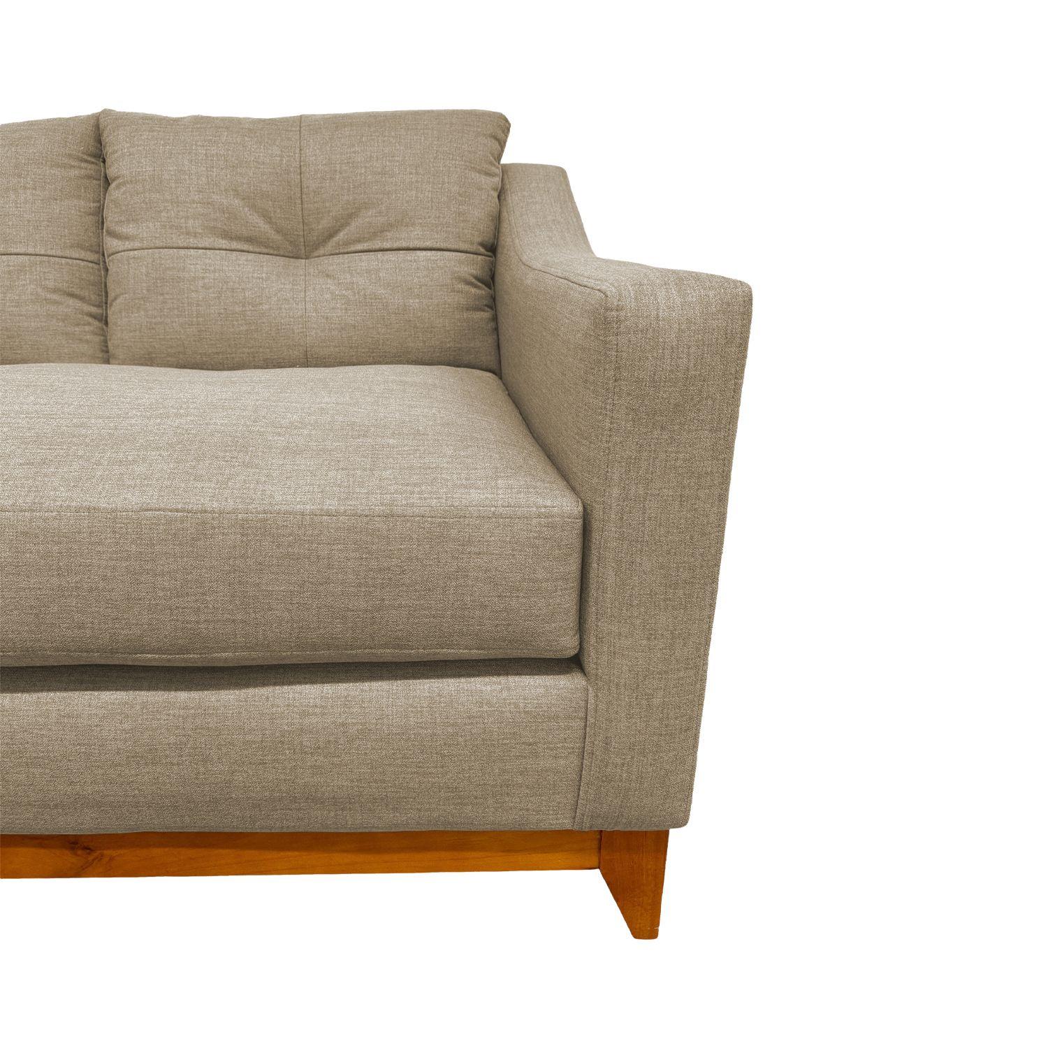 SOFÁ CARRERA CHENILLE BEIGE 2 CUERPOS -5