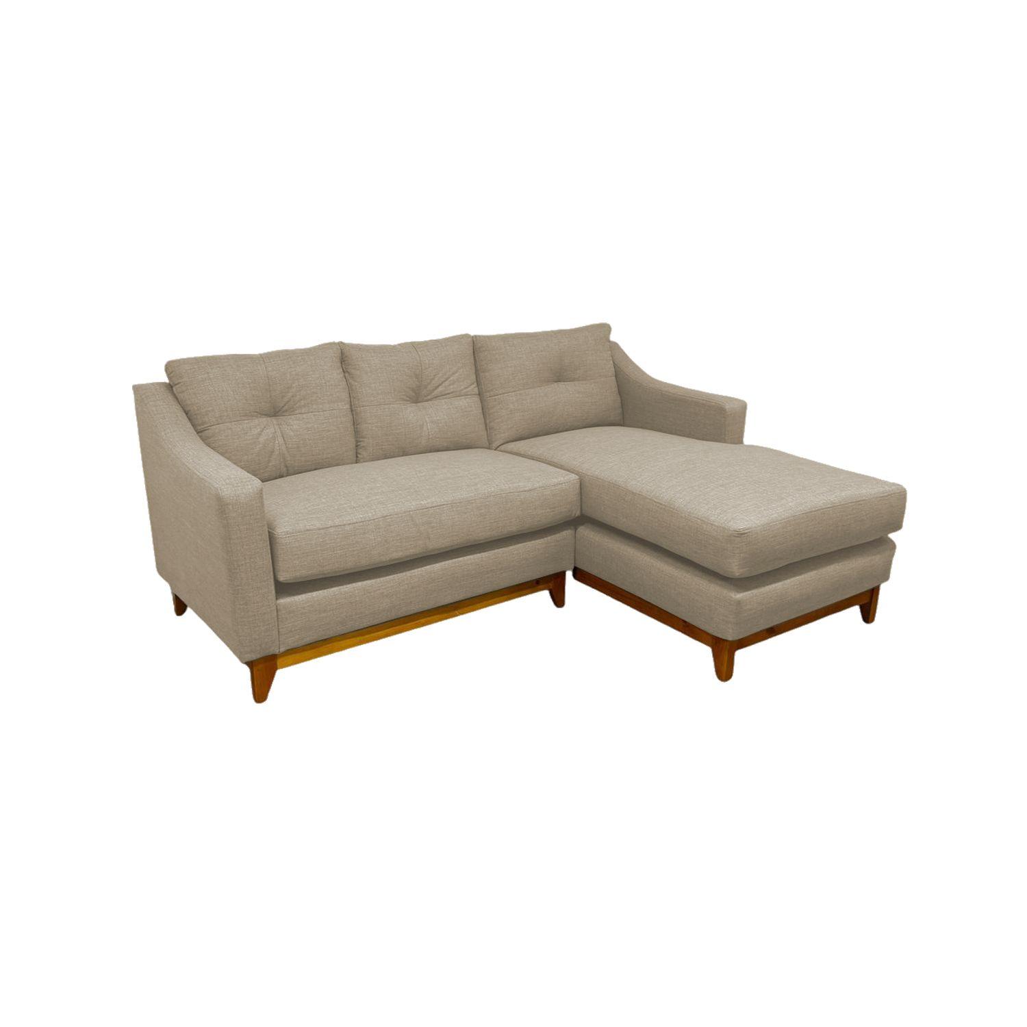 SECCIONAL CARRERA DERECHO CHENILLE BEIGE -4