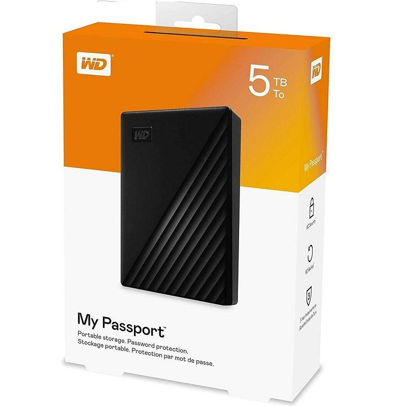 Disco Duro Externo Western Digital Passport 5Tb - Usb 3.0 - Black-0