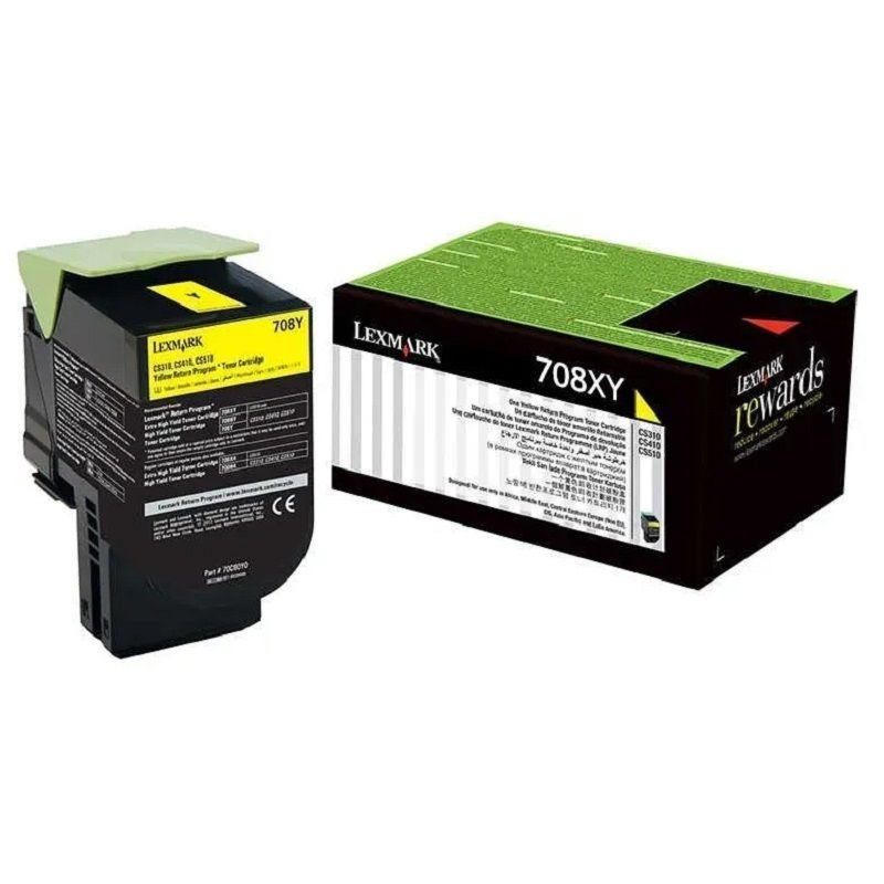 Cartucho de Tóner Lexmark 70C8XY0 pág. 4.000 Amarillo Alto Rendimiento-0
