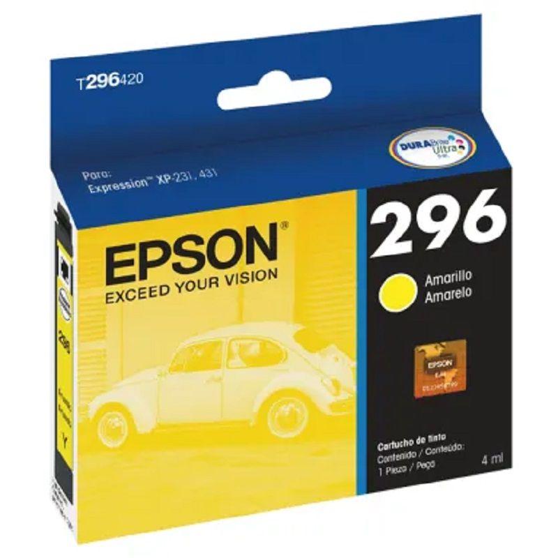 Cartucho de Tinta Epson T296 4ml pág. 250 C13T296420 Amarillo-0