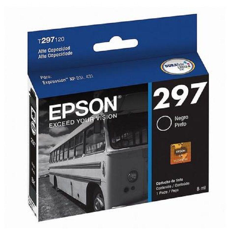 Cartucho de Tinta Epson T297 pág. 300 Negro T297120-AL-1