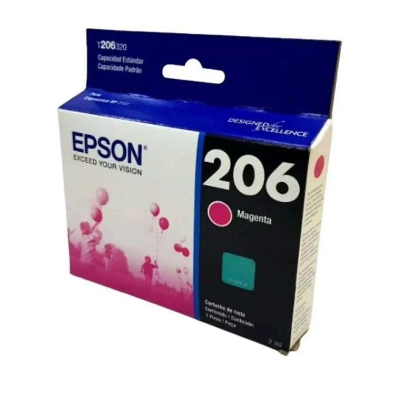 Cartucho de Tinta Epson T206 pág. 200 Magenta C13T206320-AL-1