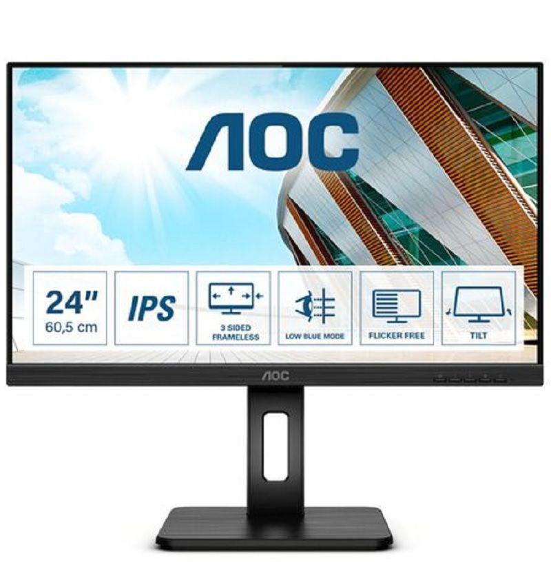 Monitor AOC Pivot 23.8" FullHD D-Port,HDMI,VGA Plano-1