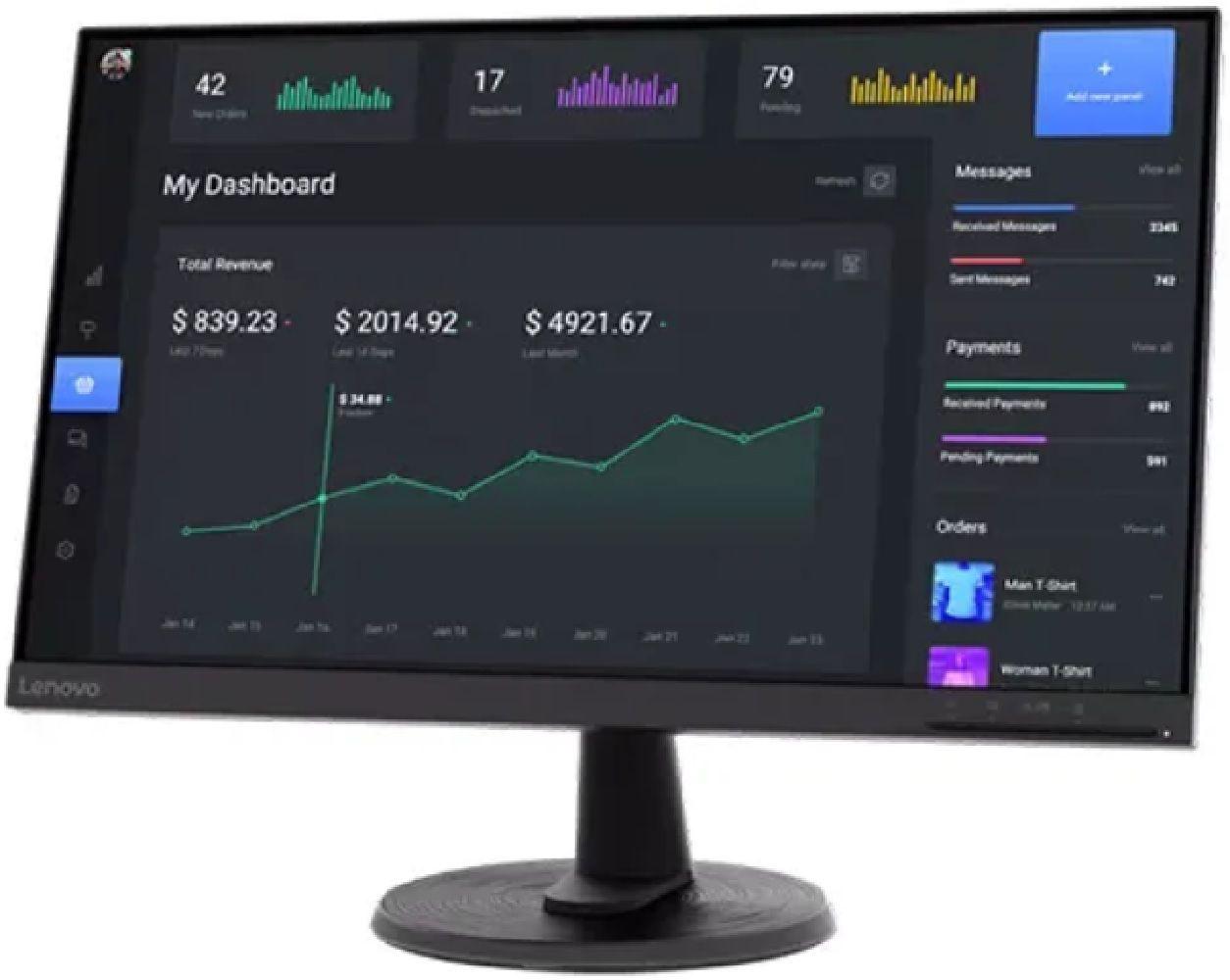 Monitor Lenovo Thinkvision C24-40 24"1920x1080 HDMI/VGA Plano-0