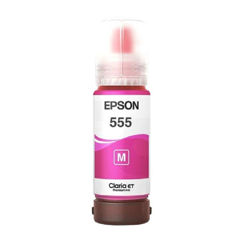 Botella de Tinta Epson T555 70ml pág. 6.300 Magenta C13T555320-AL-1