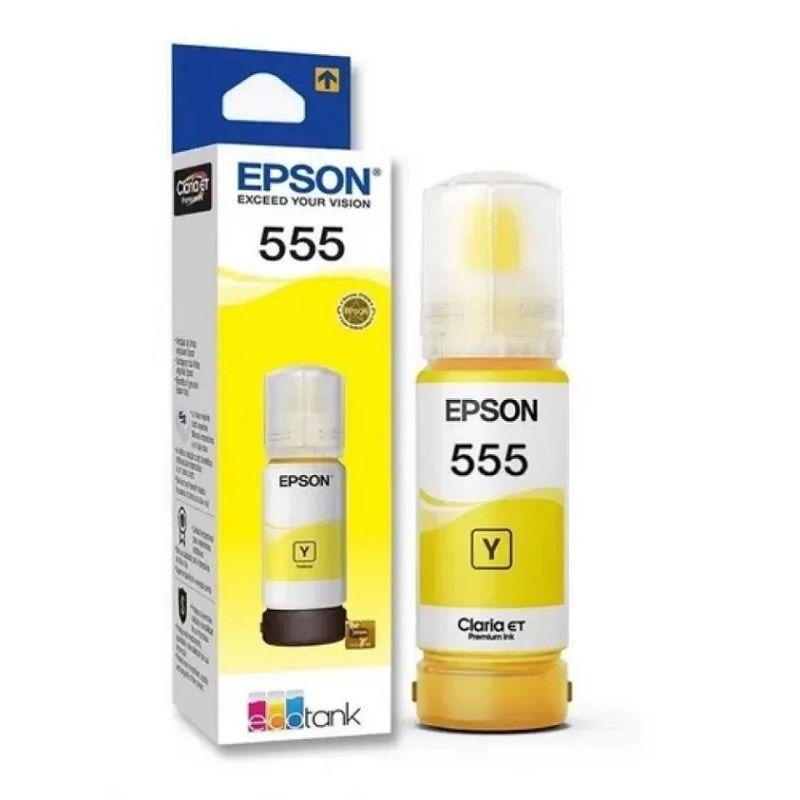 Botella de Tinta Epson T555 70ml pág. 6.300 Amarillo C13T555420-AL-0
