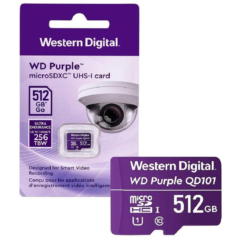 Memoria MicroSD Western Digital WD Purple 512Gb D101-1