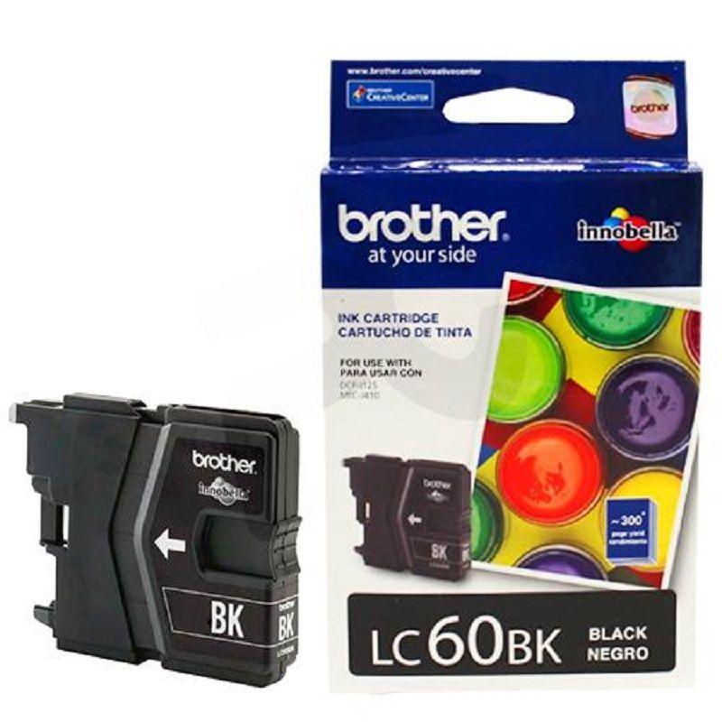Cartucho de Tinta Brother LC60BK 300 pág. Negro-0