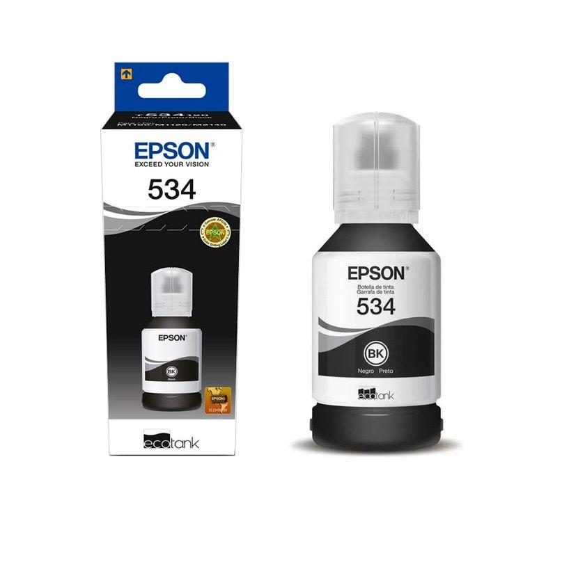 Botella de Tinta Epson T534 pág. 600 Negro C13T534120-AL-1