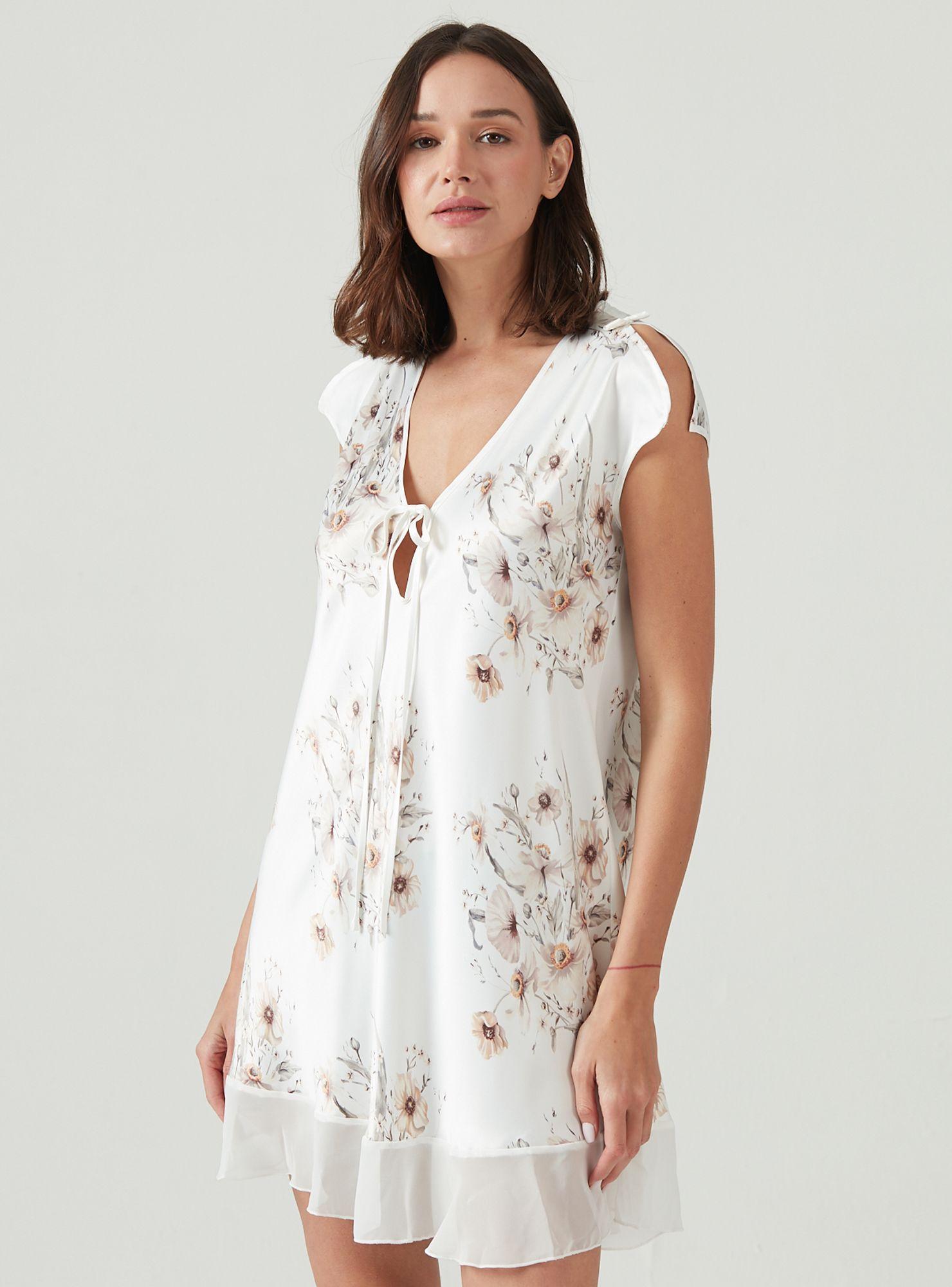 Camisa de Dormir Sesgo Ivory-3