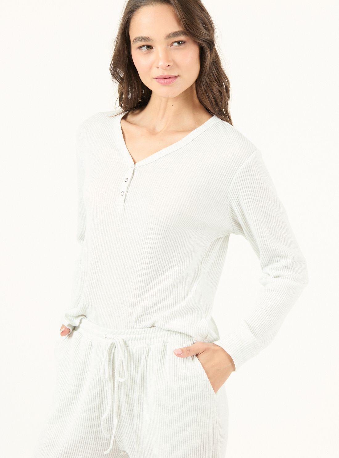 Pijama de Mujer Leti Rib Gris-4