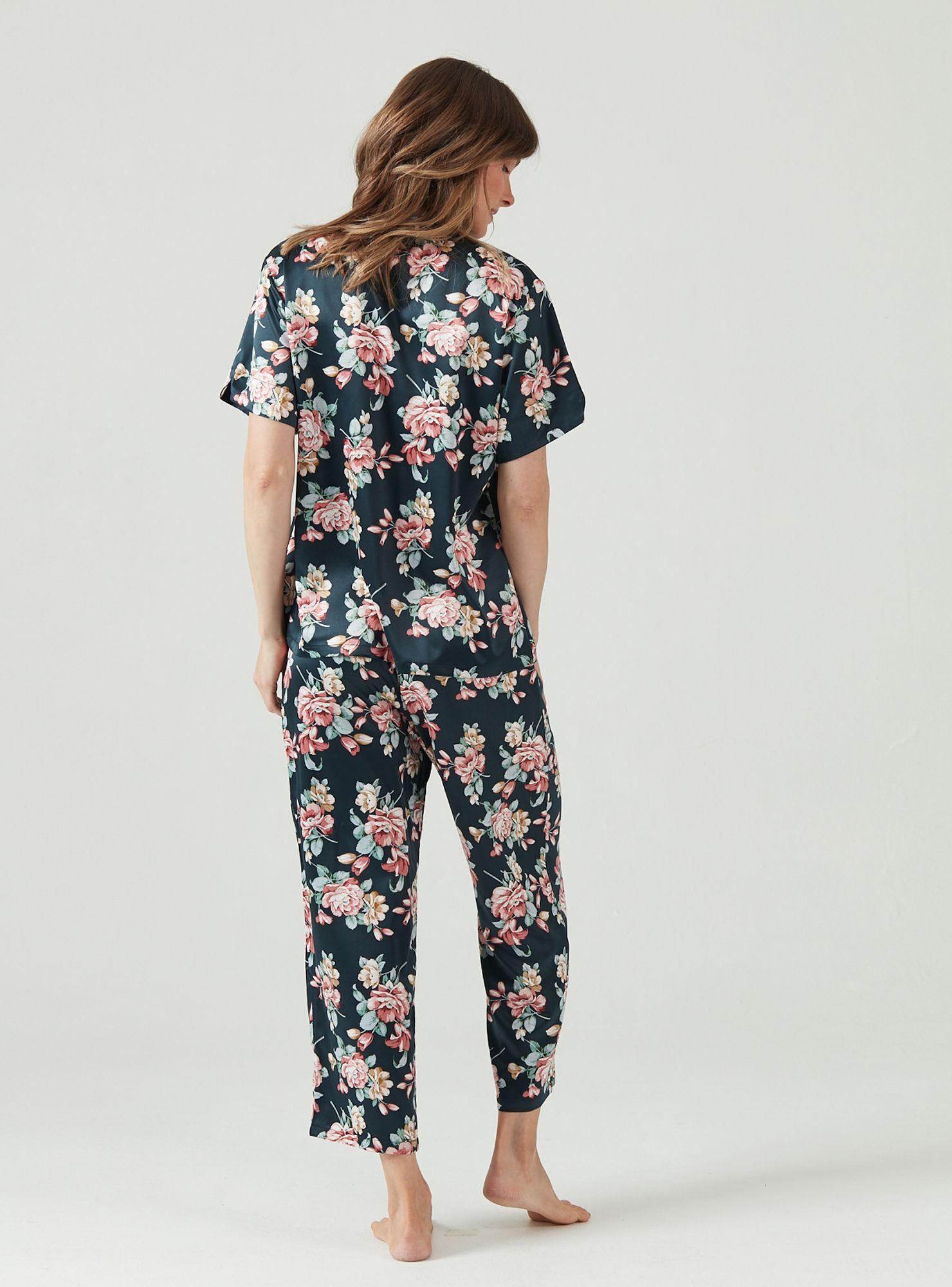 Pijama de Mujer Mao Azul Estampado-2