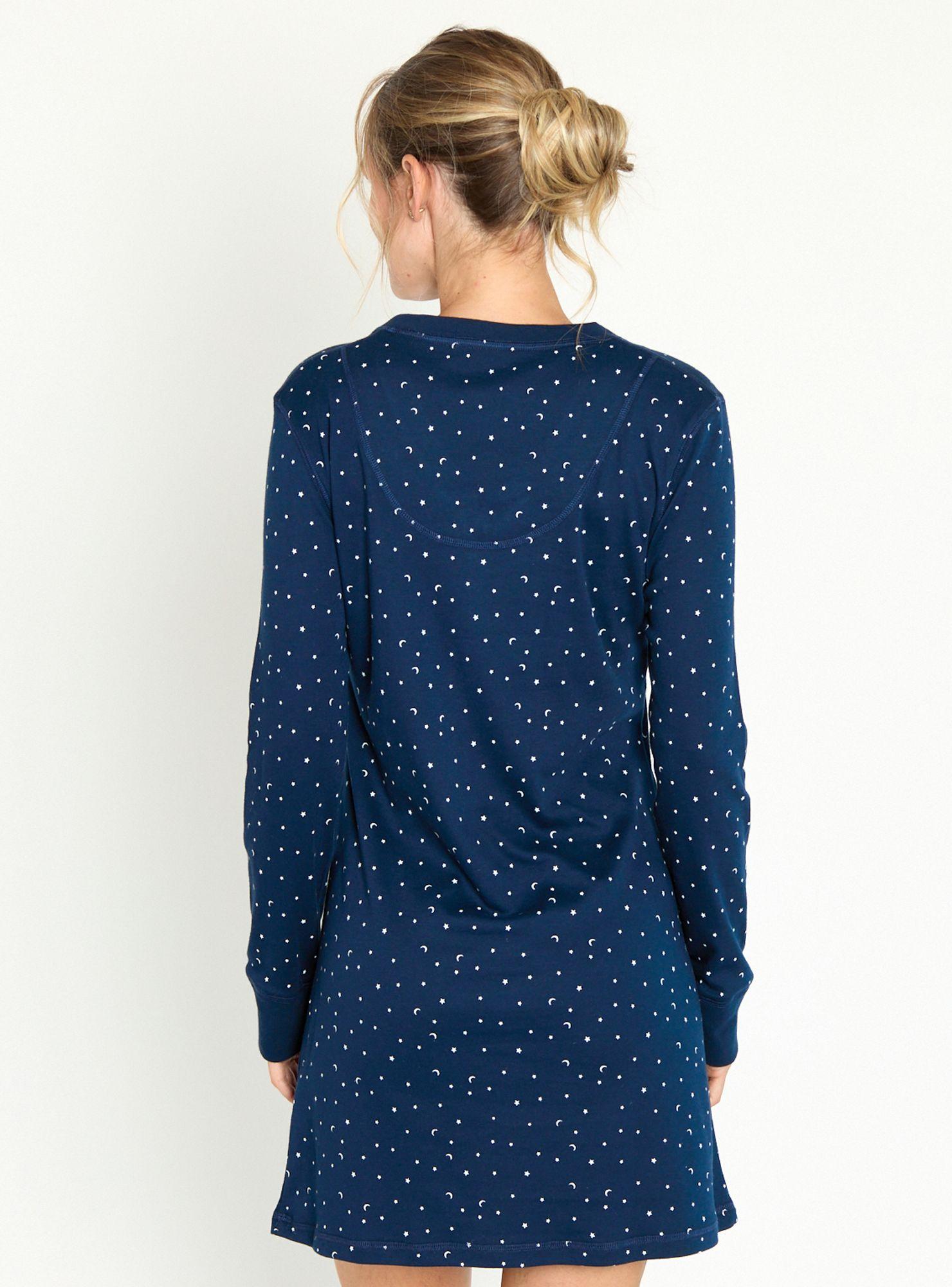 Camisa de Dormir Rocio Azul-3