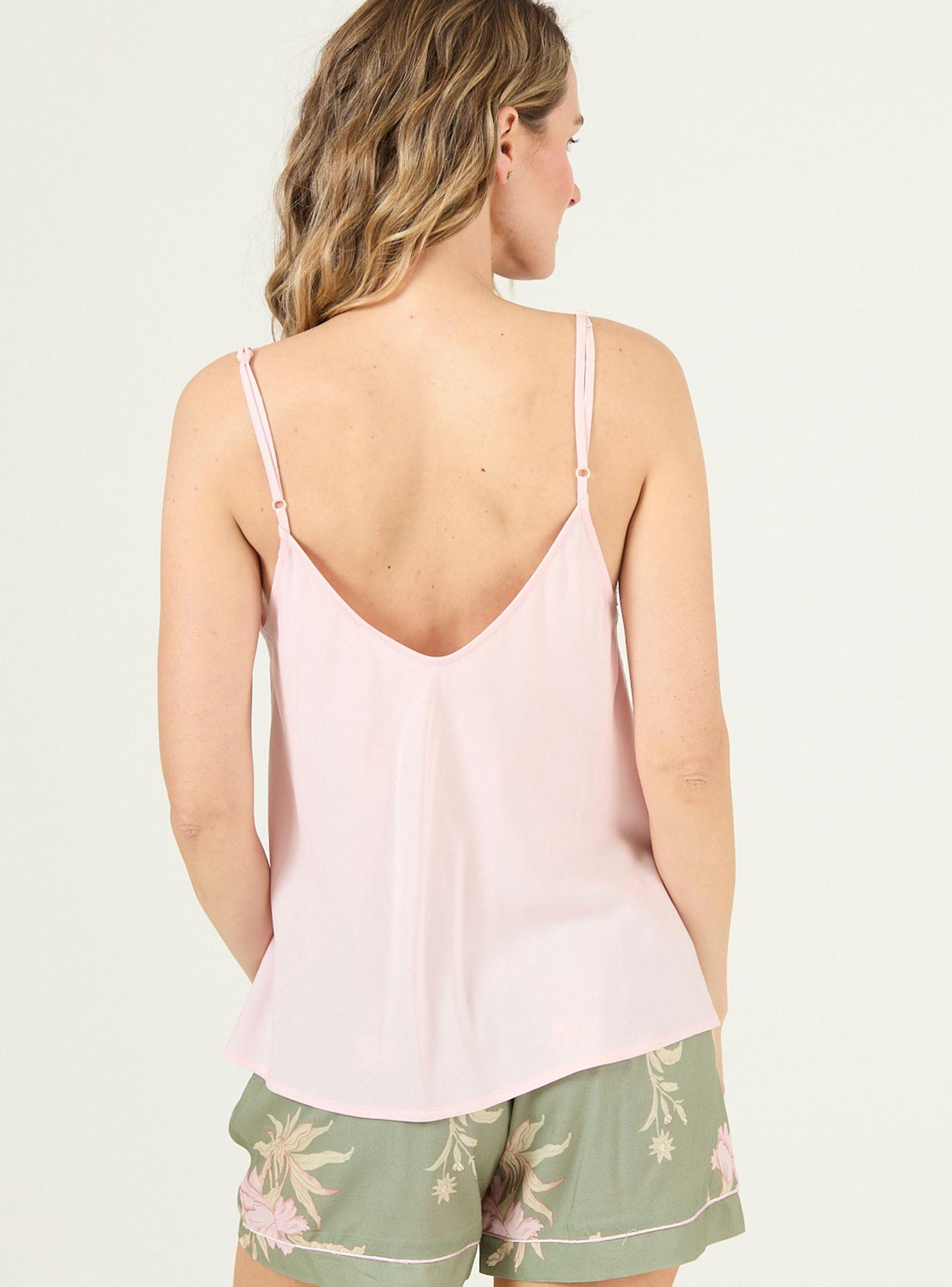 Pijama de Mujer Adela Short Verde Estampado-3