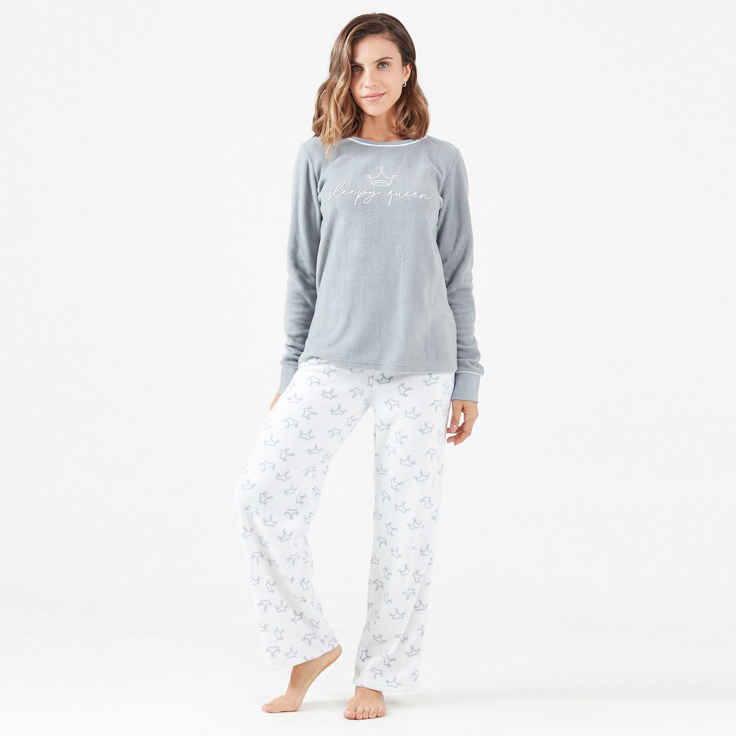 Pijama Cuello Polar Gris-0