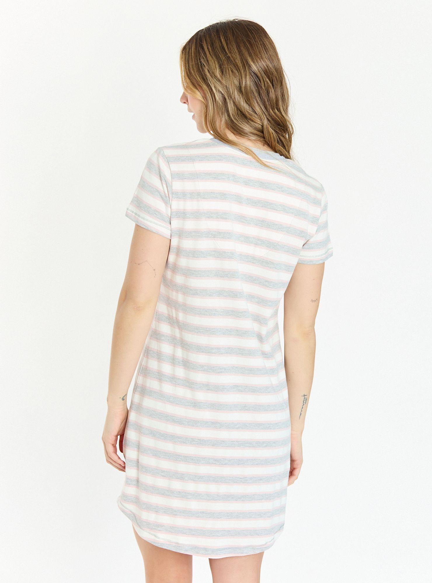 Camisa de Dormir New Rayas Gris-2