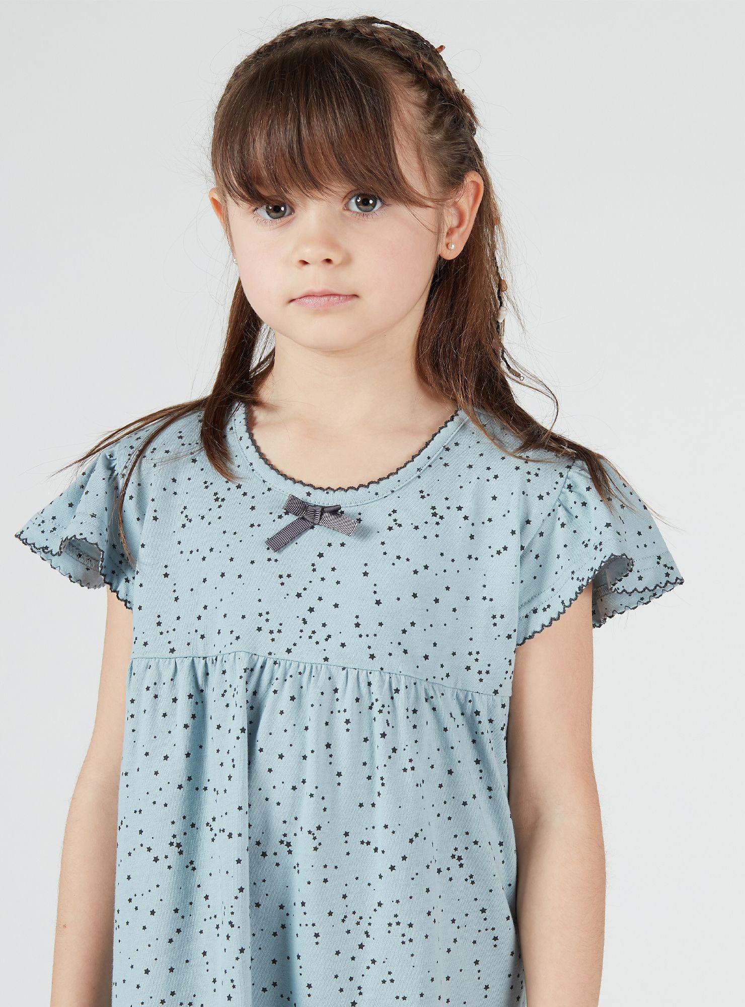 Camisa Baby Paz Niña Celeste-3