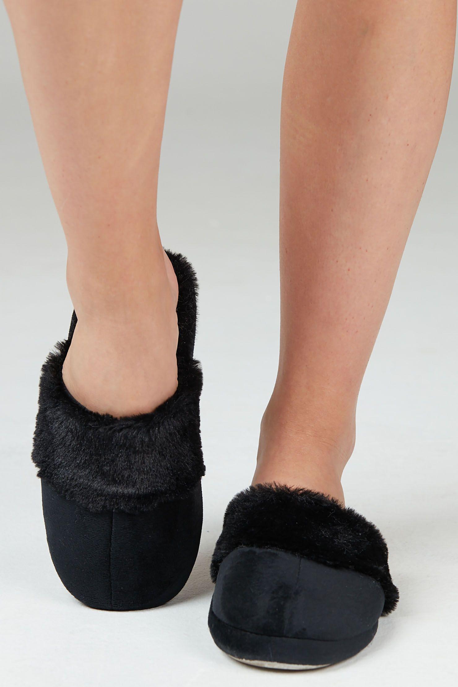 Pantufla Gamuza Negro-0