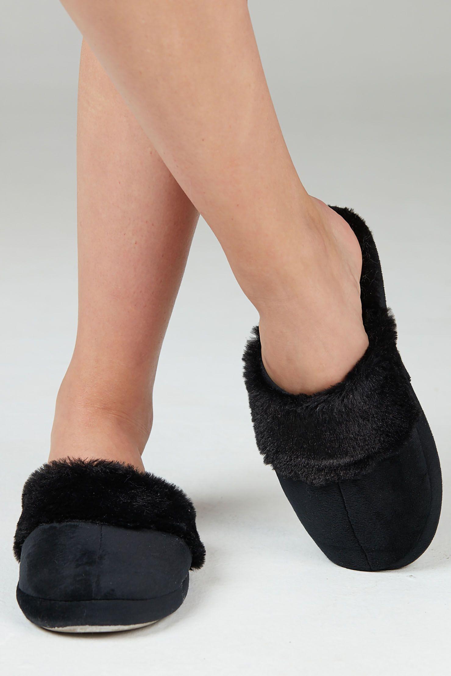 Pantufla Gamuza Negro-1