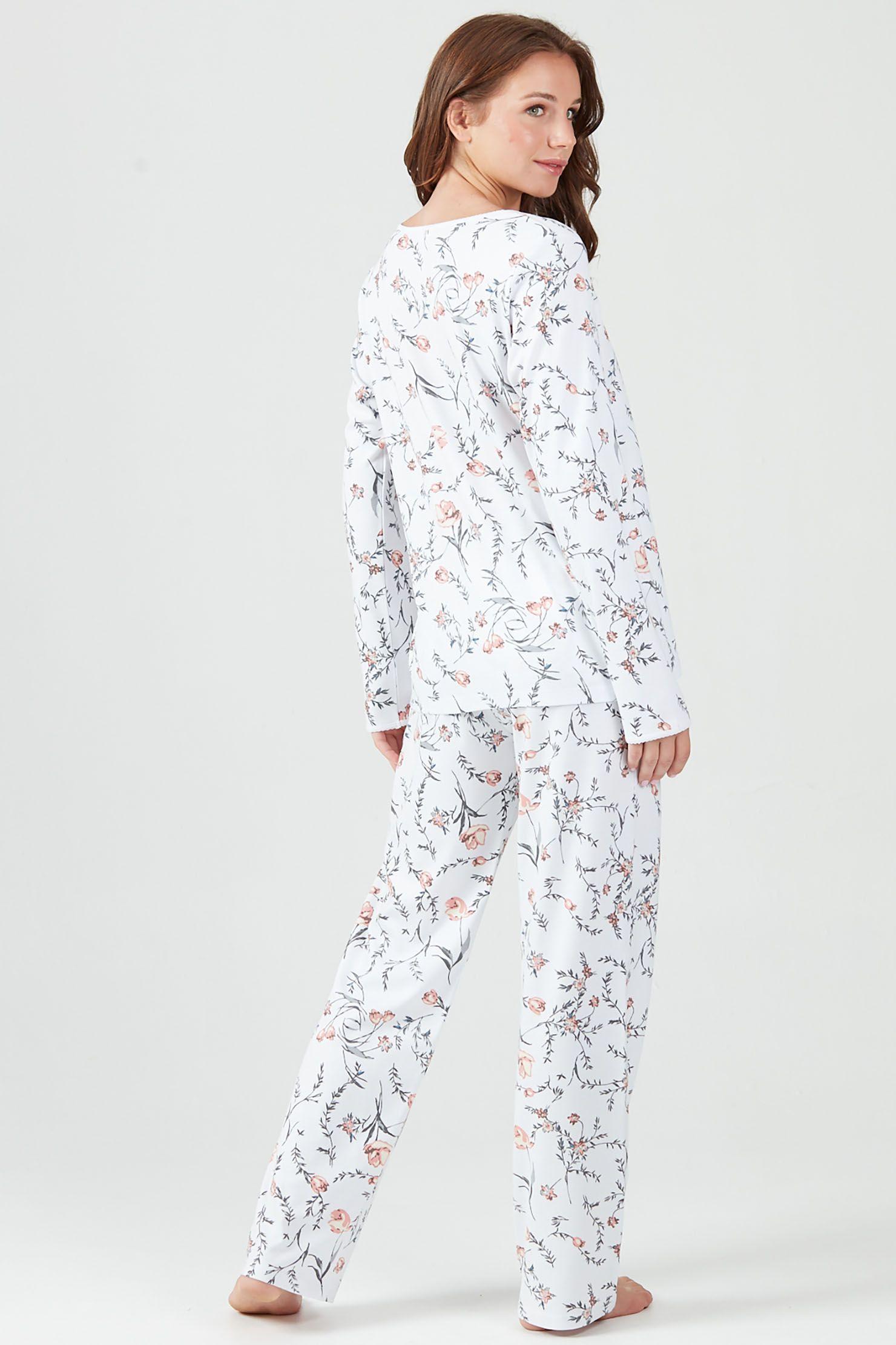 Pijama de mujer Cuore Ivory Estampado-2